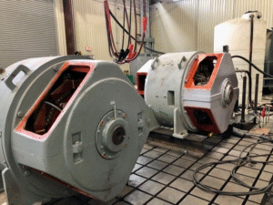 Testing (2) 1,000hp DC Motors After Assembly